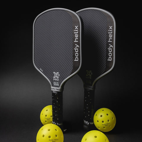 Pickleball Paddle X-3 PRO Kevlar/Carbon Triple Core | body helix