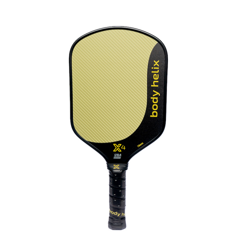 X4 Pickleball Paddle Gold Kevlar 16mm Aero Hybrid | body helix