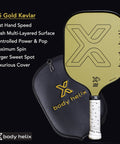 X5 Kevlar Pickleball Paddle Standard Shape Full Kevlar | body helix